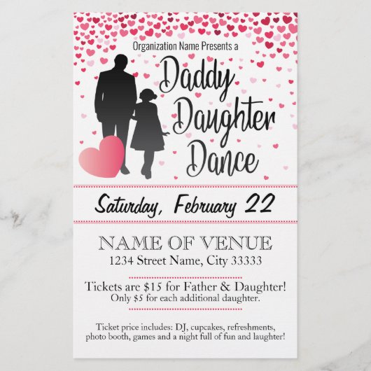 Papa Daughter Dance Flyer (Voorkant)