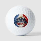 Papa, de Allergrößte Held van Alle Tijden Golfballen (Voorkant)