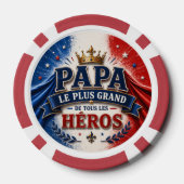Papa, de Allerhoogste Held Poker Chips (Achterkant)