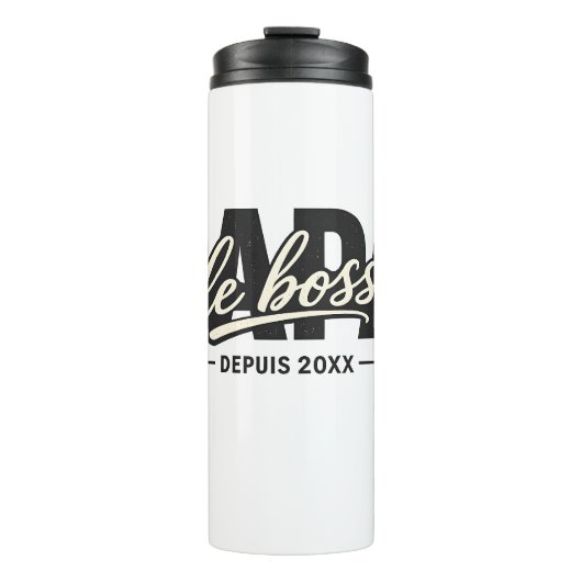 Papa de baas sinds 20XX Thermosbeker (Voorkant)