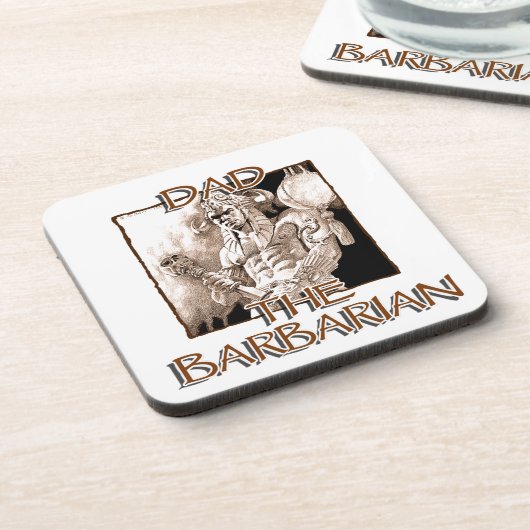 Papa de Barbarian Drankjes Onderzetter (Linkerzijde)