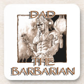 Papa de Barbarian Drankjes Onderzetter (Voorkant)