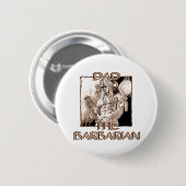 Papa de Barbarian Ronde Button 5,7 Cm (Voorkant /achterkant)