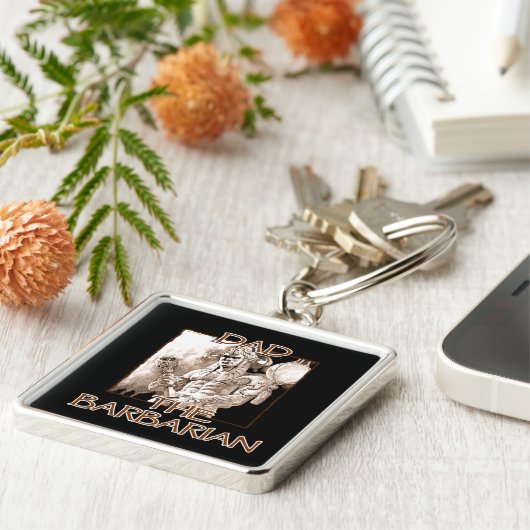 Papa de Barbarian Sleutelhanger (Zijkant)