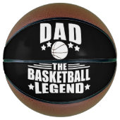 Papa de basketbal legende grappige vaders dag gesc (Voorkant)