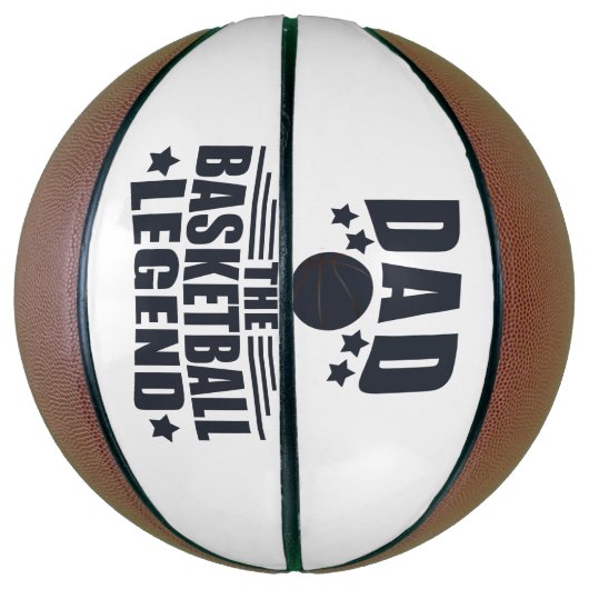 Papa de basketbal legende grappige vaders dag gesc (Verticaal)