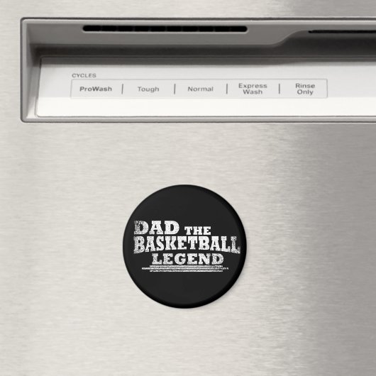 Papa de basketbal legende grappige vaders dag gesc magneet (Insitu (Vaatwasser))