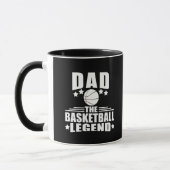 Papa de basketbal legende grappige vaders dag gesc mok (Links)