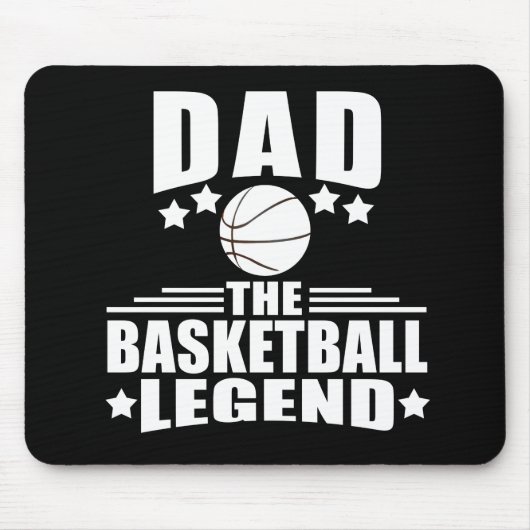 Papa de basketbal legende grappige vaders dag gesc muismat (Voorkant)