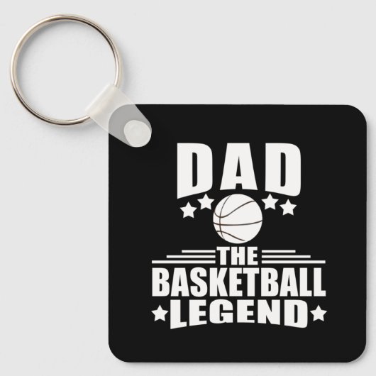 Papa de basketbal legende grappige vaders dag gesc sleutelhanger (Voorkant)