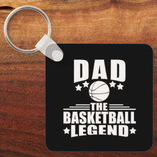 Papa de basketbal legende grappige vaders dag gesc sleutelhanger