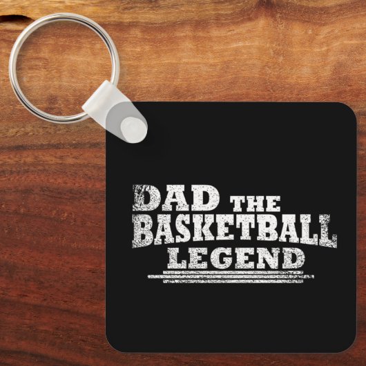 Papa de basketbal legende grappige vaders dag gesc sleutelhanger (Voorkant)