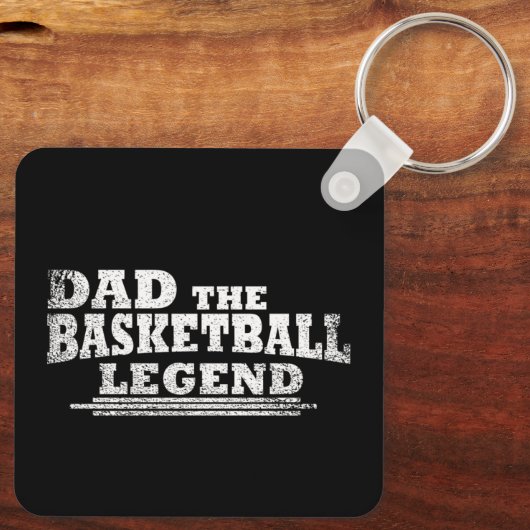 Papa de basketbal legende grappige vaders dag gesc sleutelhanger (Achterkant)