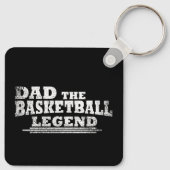 Papa de basketbal legende grappige vaders dag gesc sleutelhanger (Achterkant)