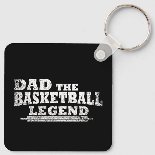 Papa de basketbal legende grappige vaders dag gesc sleutelhanger (Achterkant)