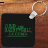 Papa de basketbal legende grappige vaders dag gesc sleutelhanger (Achterkant)