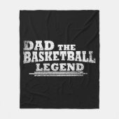 Papa de basketbal legende vaders dag geschenken fleece deken (Voorkant)