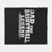 Papa de basketbal legende vaders dag geschenken fleece deken (Voorkant (Horizontaal))