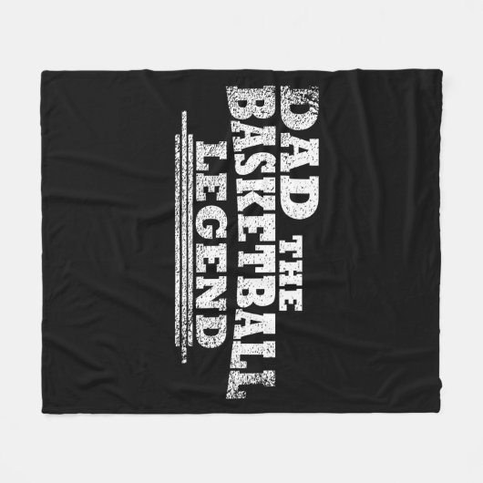 Papa de basketbal legende vaders dag geschenken fleece deken (Voorkant (Horizontaal))