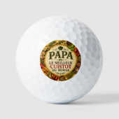 Papa de Beste Kok ter Wereld Golfballen (Voorkant)