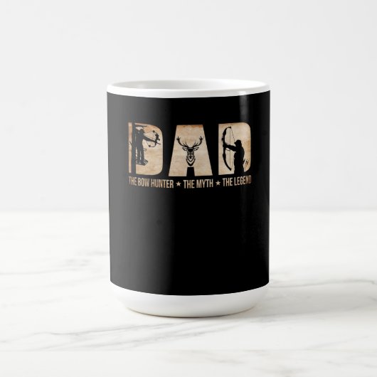 Papa De Bow Hunter Myth Legend Hunting Gift Koffiemok (Center)