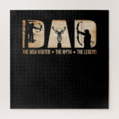 Papa De Bow Hunter Myth Legend Hunting Gift Legpuzzel (Verticaal)