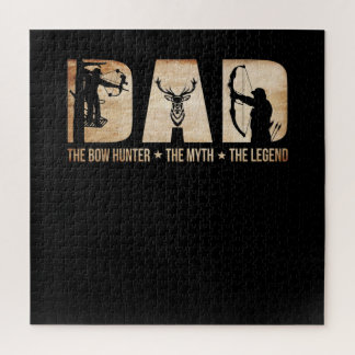 Papa De Bow Hunter Myth Legend Hunting Gift Legpuzzel