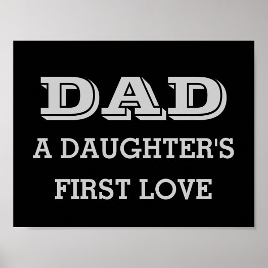 Papa, de eerste liefde van een dochter - Poster (Voorkant)
