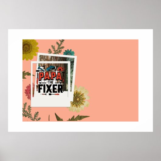 Papa De Fixer Poster - Vaderdag Handyman Gift (Voorkant)