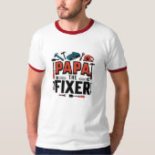 Papa De Fixer T-shirt - Vaderdag Handyman Gift (Voorkant)