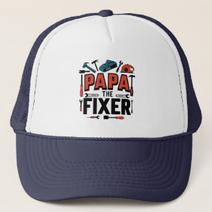 Papa De Fixer Trucker Hoed - Vaderdag Gift Pet
