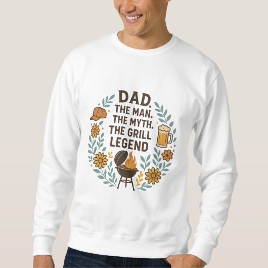 Papa de Grill Legende – Grappig BBQ Cadeau Shirt (Voorkant)