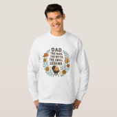 Papa de Grill Legende – Grappig BBQ Cadeau Shirt (Voorkant volledig)