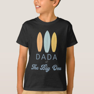 Papa de grote surf 1e verjaardag familie matching t-shirt