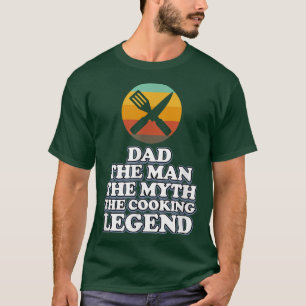Papa de kokerleggende kok de keuken maken t-shirt