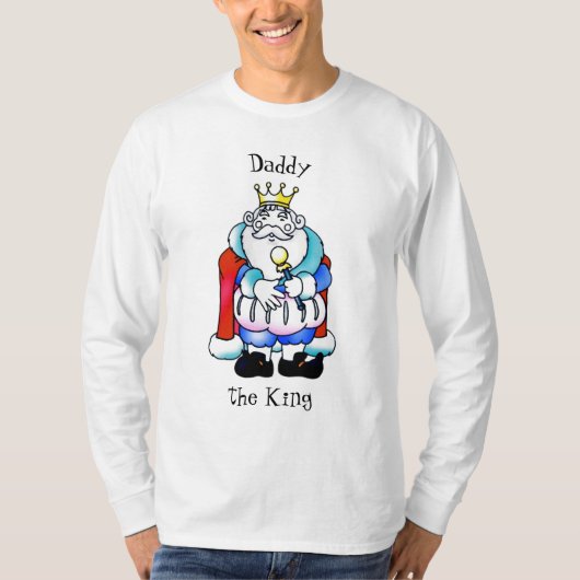 Papa de koning t-shirt (Voorkant)