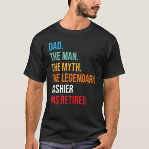 Papa, de legendarische kassier is met pensioen t-shirt