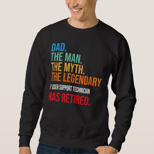 PAPA De legendarische supporttechnicus voor IT-geb Trui (Voorkant)
