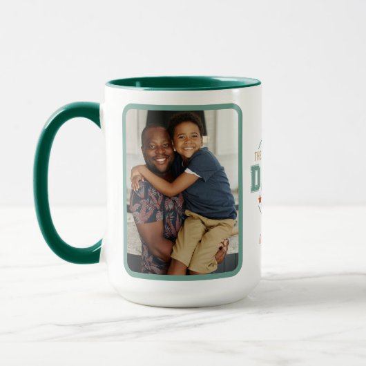 Papa, de legende aangepaste foto's Vaderdag Mok (Links)