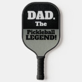 Papa de legende grappenmaakster die zwart praat ov pickleball paddle (Achterkant)
