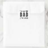 Papa: De Legende Ronde Sticker (Tas)