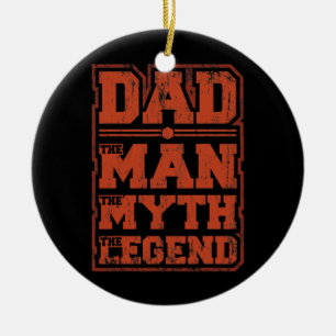 Papa de Man de mythe de legendarische vaderdag Keramisch Ornament
