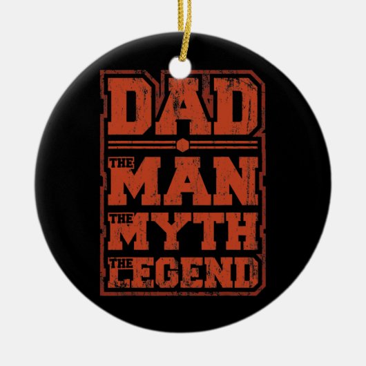 Papa de Man de mythe de legendarische vaderdag Keramisch Ornament (Voorkant)