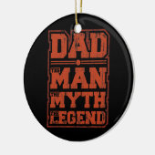 Papa de Man de mythe de legendarische vaderdag Keramisch Ornament (Links)