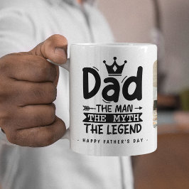 Papa de man de mythe de legende 2x foto koffiemok