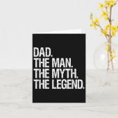 Papa de man de mythe de legende Funny vaders cadea Kaart (Gele Bloem)