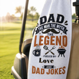 Papa de man de mythe de legende golfhanddoek