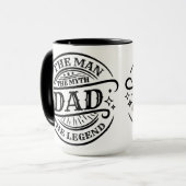 Papa - De Man, De Mythe, De Legende Mok (Voorkant links)