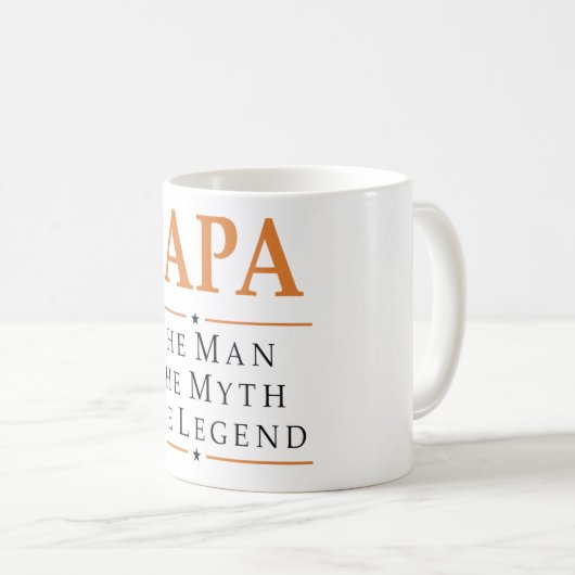 Papa de Man de mythe de Legende Mok (Voorkant rechts)