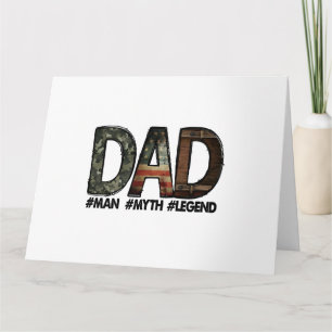 Papa - de man de mythe de legende Papa; vader; dik Kaart